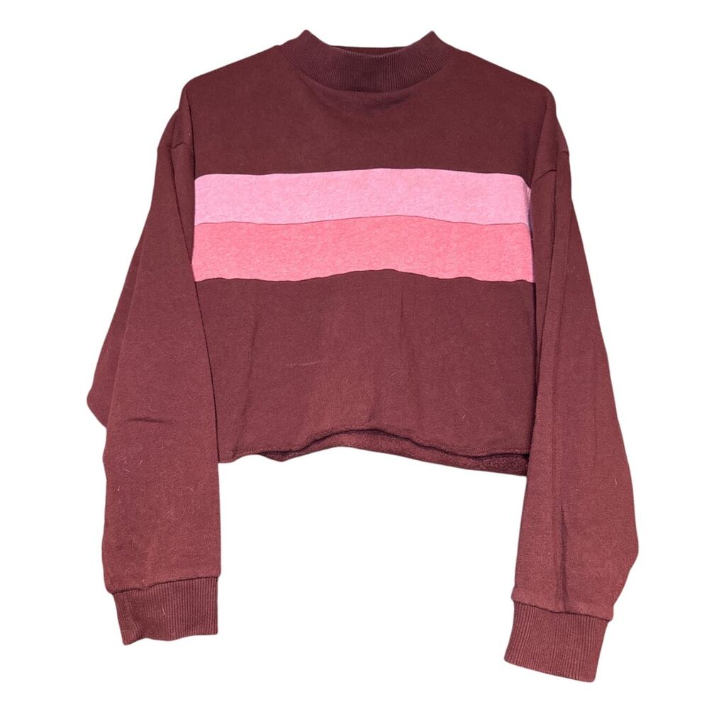 American Eagle Womens S Multicolor Cropped Sweatshirt "Amazingly Soft"‎